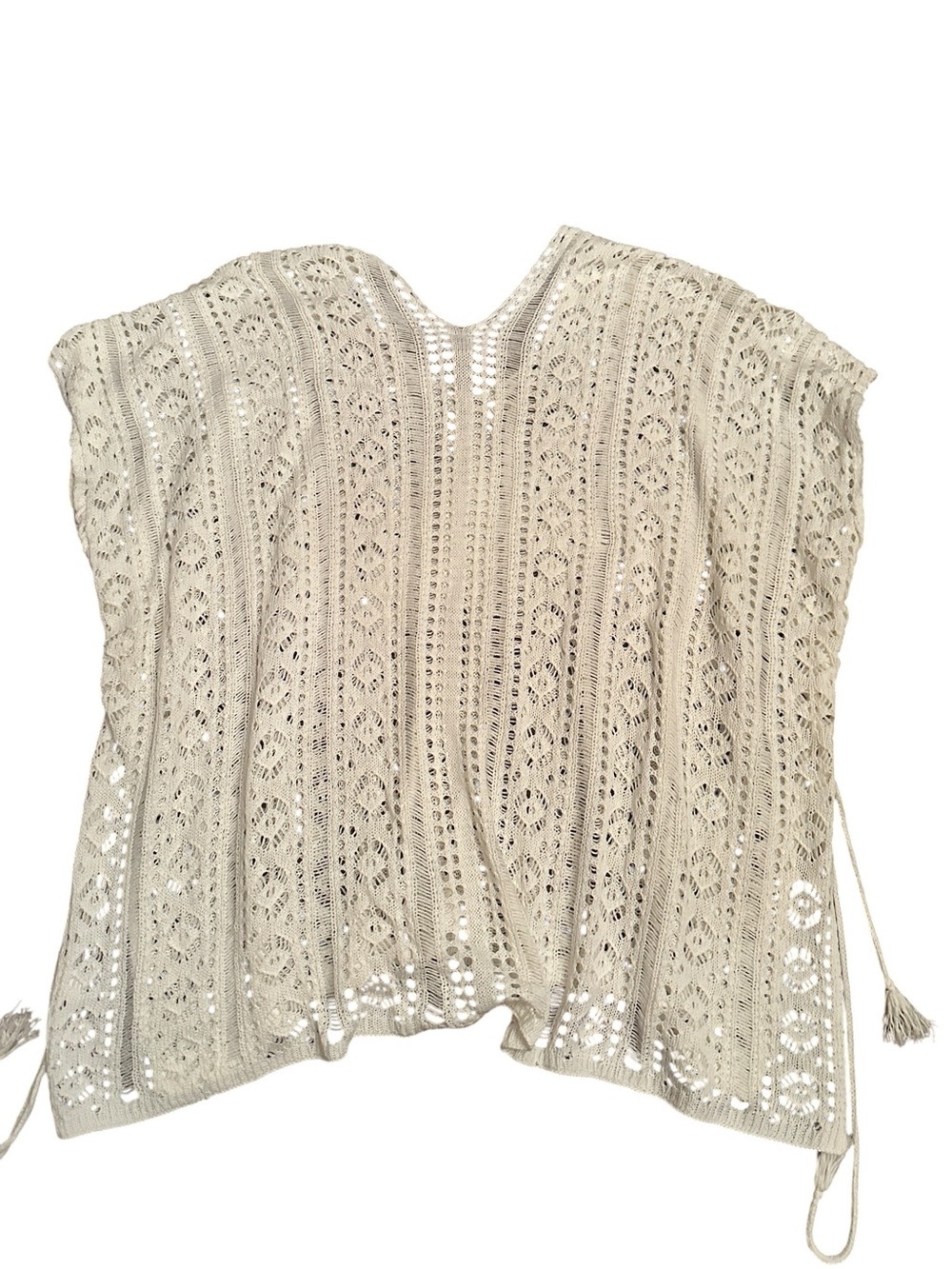 Zyia Active Cream Knit Cover-Up Size M - Picture 1 of 3